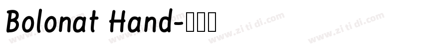 Bolonat Hand字体转换